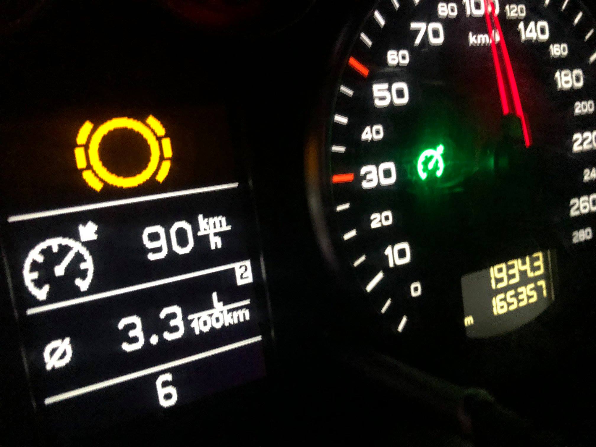 Wykres spalania TDI po chiptuningu